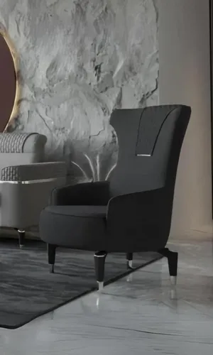 Eleganter Ohrensessel in Grau – Komfortabler Stoffsessel für Ihr Wohnzimmer - Moderner Ohrensessel in Grau, ideal für gemütliche Stunden. Mit hochwertigem Polyesterbezug und stabiler Holzstruktur bietet er optimalen Sitzkomfort und passt perfekt in jedes Zimmer.