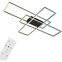 BRILONER LED Deckenlampe mit Fernbedienung - Lampen: Dimmbar und einstellbar von warmweiß bis kaltweiß, ideal für große Räume mit 6600 Lumen und komfortabler Fernbedienung.