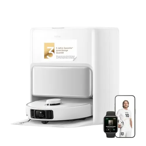 MOVA P50 Pro Ultra Saugroboter, Flex. Mopp, 75 °C Dock-Selbstreinig, Weiß