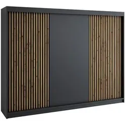 IOSA Schwebetürenschrank 200 cm in schwarz von A&J MöbelLand