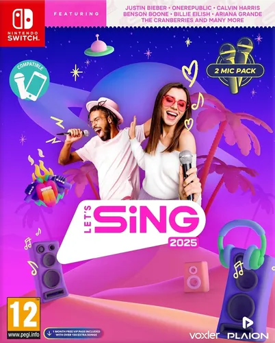 Let's Sing 2025 (Double Mic Bundle) Juego Fisico para Consola Nintendo Switch