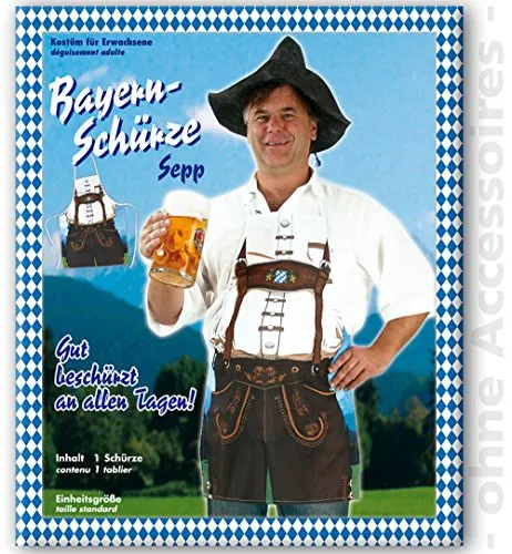 Bayern Schürze Oktoberfest mit Lederhosen Tracht von Fries