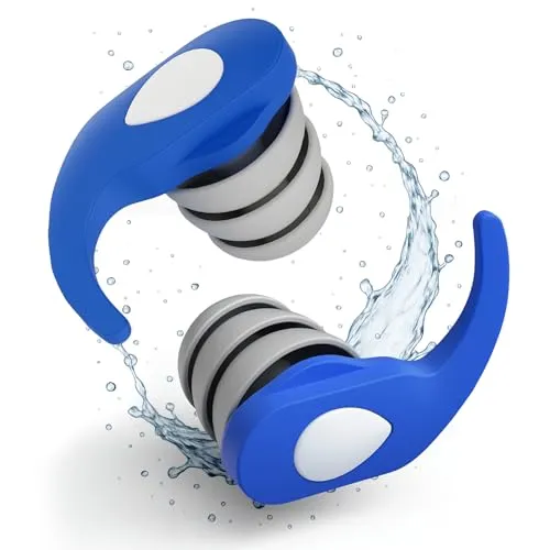 Schallwerk Schwimm-Ohrstöpsel SCHALLWERK ® Water+ – Wiederverwendbare Ohrstöpsel für Erwachsene - Wasserdichte Ohrstöpsel für Erwachsene, ideal für Schwimmen und andere Wasseraktivitäten, bieten optimalen Schutz und Komfort.