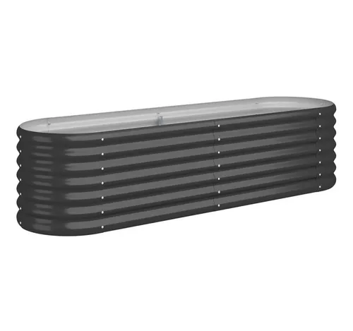 furnicato Hochbeet Verzinkter Stahl 152x40x36 cm Anthrazit (1 St)