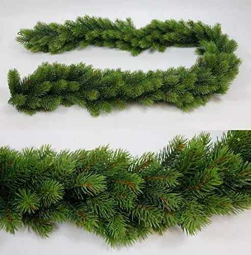 Künstliche Tannengirlande 170cm - Seidenblumen Roß - Girlanden für Festlichkeiten, flexible und langlebige Tannengirlande aus 100% PE, ideal für eine festliche Dekoration ohne Metalldraht.