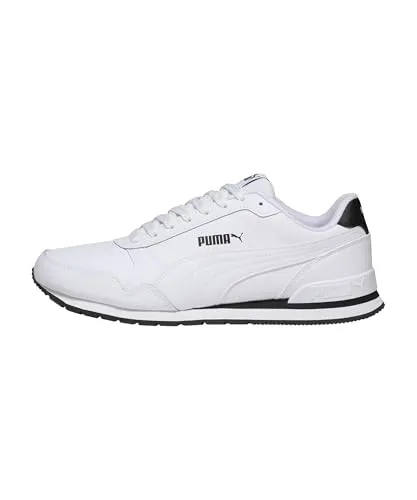 PUMA Unisex ST Runner v2 Full L Low-Top Trainer, Puma White - Herren-Sneaker mit optimaler Stabilität und echtem Leder für einen klassischen Look.