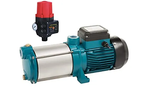 Hauswasserautomat Gartenpumpe MH 1300Watt - Leistungsstark und effizient - Brunnenpumpen mit 1300 Watt, 6000 L/h und 5,5 bar, ideal für die effiziente Gartenbewässerung und einfache Steuerung.