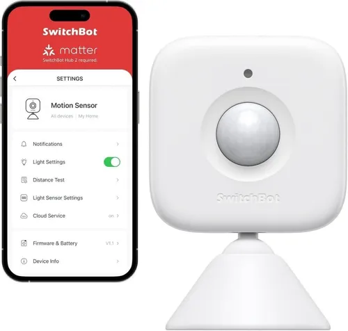SwitchBot Smart Motion Sensor, Bewegungssensor mit Alarm, #14756051