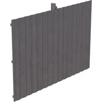 Carport-Rückwand SKANHOLZ, grau (schiefergrau) - Außenanbau, stabile Rückwand aus Nordischer Fichte mit Blickschutz und Windschutz, ideal für zusätzlichen Schutz im Garten.