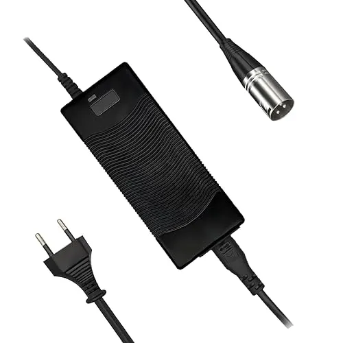 Scooter Corner 36V 42V 2A e Bike ladegerät, für 36V Akku/Electric Scooter/E-Bike/Golf Cart/Wheelchair,mit 3pin XLR Stecker