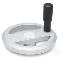 924-160-B14-R-SR Speichenhandräder aus Aluminium - Werkstatteinrichtung mit modernem Design, abnehmbarem Kunststoffdeckel und verdeckten Befestigungselementen für eine saubere Optik und einfache Handhabung.