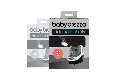 Baby Brezza Bottle Washer Pro Reinigungstabletten (240 Stück) - Effektive Reinigungstabletten für den Baby Brezza Bottle Washer Pro. Entfernen Sie mühelos Milchreste und Gerüche. Ideal für die sichere Pflege von Babyflaschen und Zubehör. Jede Packung enthält 240 Tabletten für langanhaltende Sauberkeit.
