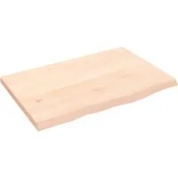 vidaXL Tischplatte aus Massivholz Eiche mit Naturkante - Esszimmertischplatte aus unbehandeltem, handgefertigtem Eichenholz, ideal für DIY-Projekte. Verleihe deinem Tisch einen einzigartigen Charme mit einer Naturkante und behalte die natürliche Optik.