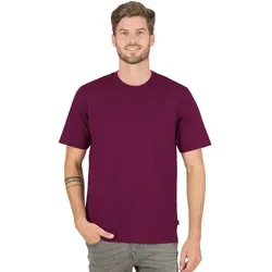 Trigema Herren T-Shirt aus Baumwolle 637202, Sangria, L von Trigema