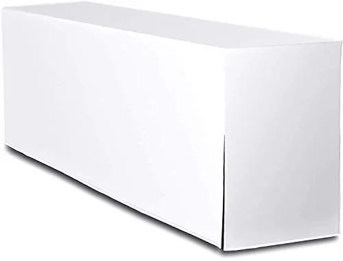 TexDeko® Biertischhusse Premium für Bierzeltgarnitur 220 x 60cm Blickdicht waschbar nur Tisch (Weiß)