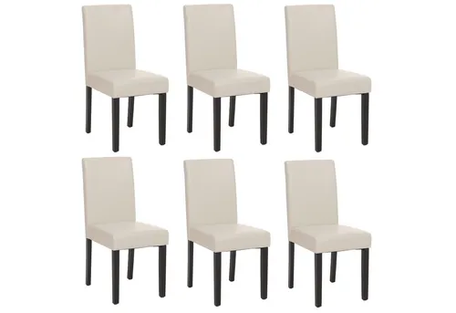 PROREGAL® Esszimmerstuhl Esszimmerstuhl klassisch und zeitlos HxBxT 90x43x56cm Material, Farbe (6 St), Mit hochwertigem Bezug, erhältlich in vielen Ausführungen