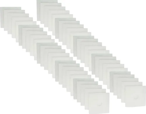 vhbw 50x Luftfilter Ersatz für Helios 00939 für Lüfter, Ventilator, Lüftungsgerät