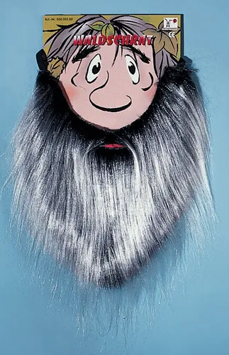 Waldschratbart - schwarz Zottelbart Vollbart Urmenschbart Karnevalbart