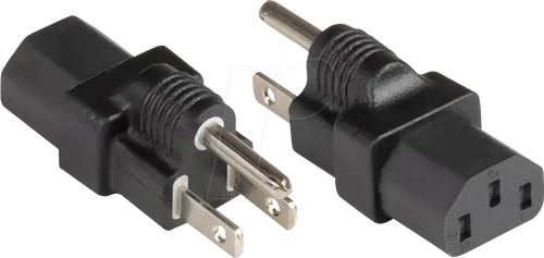 GC PA-4530S - Netzadapter mit US-Schutzkontaktstecker Typ B, 10 A 250 V, UL zertifiziert und ideal für internationale Nutzung