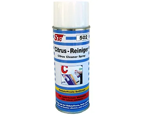 STC Citrusreinger Spray 400 ml Klebstoffreste Entferner Spezialreiniger Citrus Reiniger Allzweckreiniger Aufkleberentferner