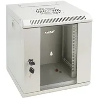 HMF Serverschrank 63306-07, 10 Zoll, 6 HE - Hochwertiger 10 Zoll Netzwerkschrank, voll montiert und ideal für professionelle IT-Netzwerkverkabelung. Stabiles Stahlblech, abschließbare Sicherheitsglastür und optimales Kabelmanagement.