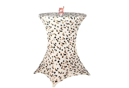 BURI Stuhlhusse Stretch Stehtischbezug 80cm Stehtischhusse Husse Stehtisch Bezug bunt