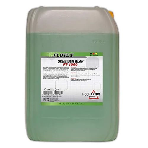 Flotex Scheibenklar Scheibenreiniger, 25L Glasreiniger Autoscheiben Fenster