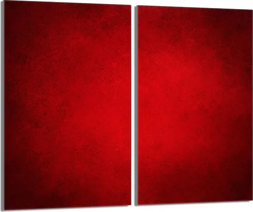 Glasschutzplatte für Herd 2x30x52 Rot in rot von TMK ArtDeko
