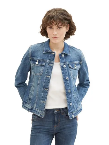 Tom Tailor Damen Jeansjacke AUTHENTIC DENIM Regular Fit - Funktionsjacken, bequem und stylisch mit 99% Baumwolle für perfekten Tragekomfort im Alltag.