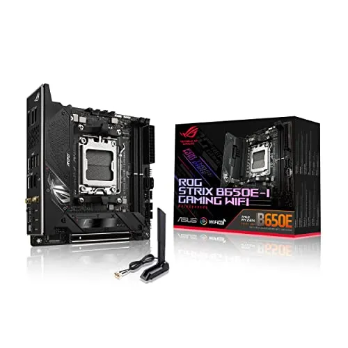 ASUS ROG STRIX B650E-I GAMING WIFI - Mini-ITX Mainboard für AMD AM5, optimierte VRM-Kühlung und Next-Gen PCIe 5.0 Unterstützung für Gamer und PC-Enthusiasten