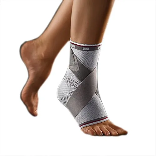bort 054100 large rechts silber select TaloStabil Plus Aktiv-Sprunggelnkbandage mit Stabilo-Band, rechts large, silber