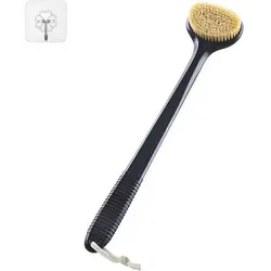 Trockenbürste Naturborsten Anti-Rutsch 43cm Rückenbürste - Effektive Trockenbürste mit 43 cm langem, rutschfestem Griff für sicheren Halt. Ideal zur sanften Exfoliation und Körperpflege. Hochwertige Naturborsten sorgen für ein angenehmes Duscherlebnis.
