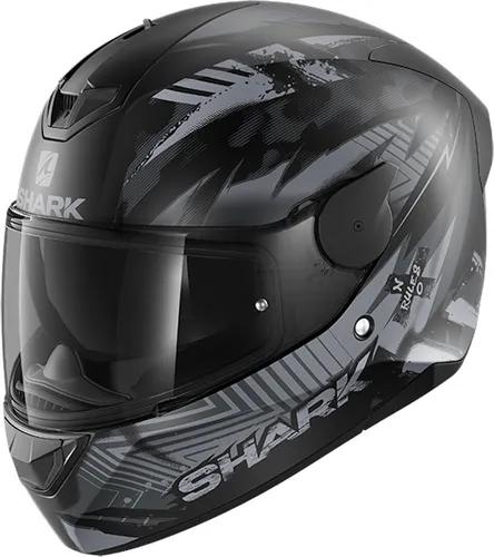Shark D-Skwal 2 Penxa Integralhelm – Schwarz Matt/Grau, XS (53/54) - Erleben Sie den Shark D-Skwal 2 Integralhelm mit optimierter Aerodynamik und hohem Tragekomfort. Ideal für Brillenträger, bietet er hervorragende Schalldämmung und ist leicht zu reinigen. Perfekt für jede Fahrt!