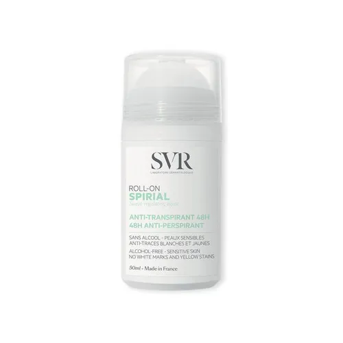 SVR Spirial Antitranspirant Roll-on gegen übermäßiges Schwitzen, 50 ml