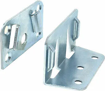 Design61 2x Mittelbalkenverbinder Bettbeschläge Bettverbinder Bettwinkel Stahl