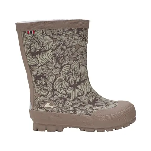 Viking Unisex Kinder Jolly Thermo Print Gummistiefel, Dusty Pink Cream, 33 EU