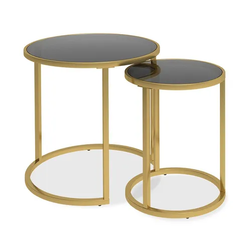 Vicco Couchtisch Sevilla 2er Set, Schwarz von Vicco