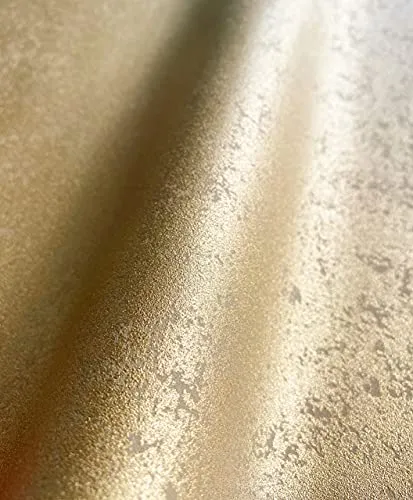 NEWROOM Gold Uni Glanz Tapete in gold von Newroom