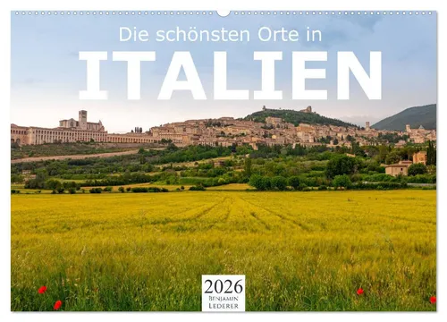 CALVENDO Wandkalender Die schönsten Orte in Italien. (Wandkalender 2026 DIN A2 quer), CALVEN