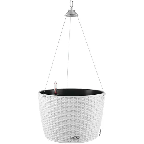 Lechuza Blumenampel NIDO Cottage 35 weiß in weiß von Lechuza