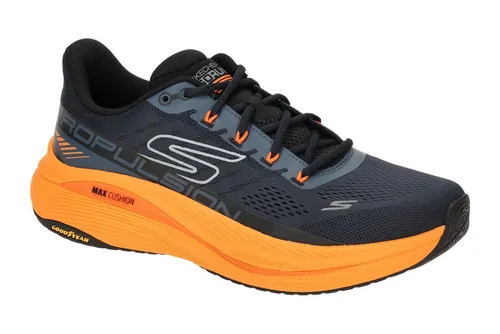 Skechers Max Cushioning Propulsion Herren Laufschuhe - Dunkelblau - Sneaker mit optimaler Dämpfung für höchsten Komfort beim Trailrunning, ideal für aktive Herren, die Wert auf Performance legen.