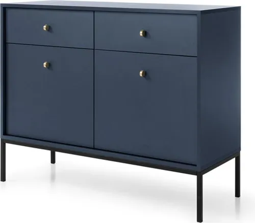 Schubladenkommode MONO Sideboard 103,5x39x83cm marineblau in blau von Feldmann-Wohnen