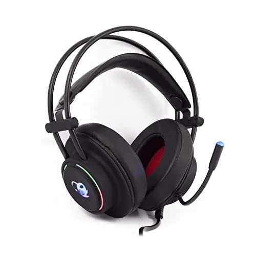 CoolBox DeepLighting Gaming-Headset Schwarz - Gaming-Headset mit Mikrofon, USB-Konnektivität und beeindruckender DeepLighting-Beleuchtung für ein immersives Spielerlebnis.