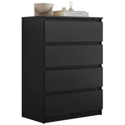 Moderne Kommode HANA M4 70, Schwarz matt in schwarz von Lookway
