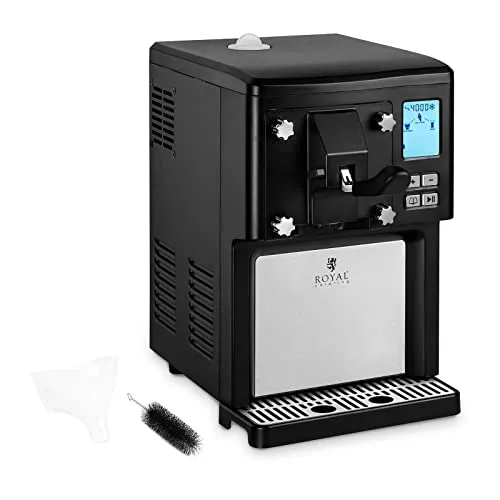 Royal Catering Eismaschine Softeismaschine 1,5 l - Eismaschine für Softeis, Frozen Yogurt und Sorbet, leistungsstark mit 200 W – ideal für Gastronomie und private Feiern.