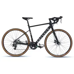 CHILLIZ Gravelbike 28 Zoll GL.01 schwarz-glänzend - Entdecken Sie das CHILLIZ Gravelbike mit 14 Gängen und mechanischen Scheibenbremsen. Ideal für Abenteuer auf Schotter und Straße. Robuster Aluminiumrahmen und hochwertige Komponenten garantieren Fahrspaß und Zuverlässigkeit.