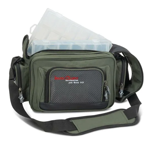 IRON CLAW Jig Bag NX m. 2 Boxen Ködertasche Kunstködertasche Raubfischtasche