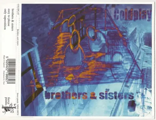 CD SINGLE Coldplay Brothers & Sisters NEW OVP Fierce Panda