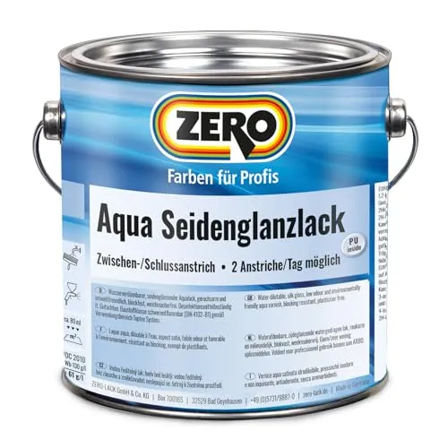 ZERO Aqua Seidenglanzlack farblos 2,5 l