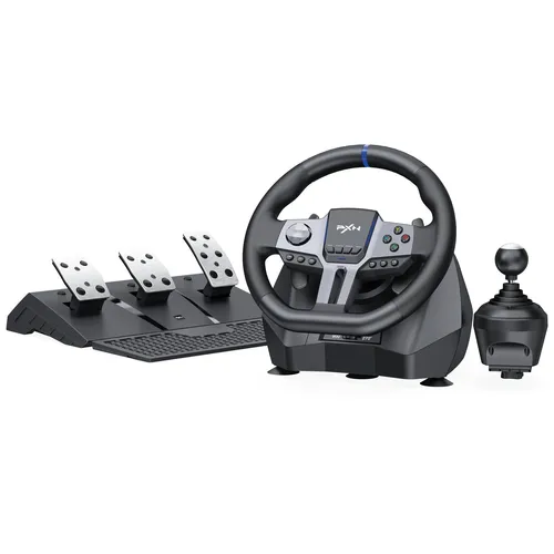 Produktbild PXN Gaming Wheel PXN-V9Gen2 – Universelles Rennlenkrad für PC, PS4, Xbox und Switch
